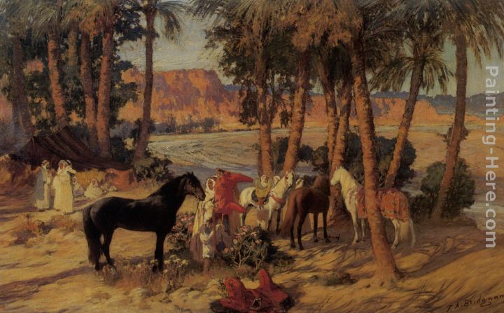 An Arab Encampment painting - Frederick Arthur Bridgman An Arab Encampment art painting